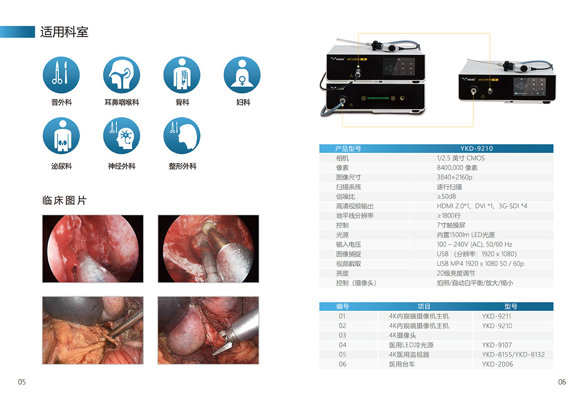 4K医用内窥镜摄像系统 YKD-9210